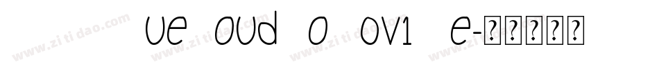 PTWSYueRoudGoG0v1 Re字体转换